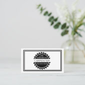 Houtbewerker Gereedschap Timmerman Handyman Busine Visitekaartje (Staand voorkant)