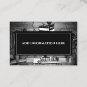 Houtbewerker Gereedschap Timmerman Handyman Busine Visitekaartje (Achterkant)