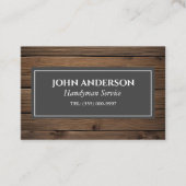 Houtbewerker Gereedschap Timmerman Handyman Busine Visitekaartje (Voorkant)