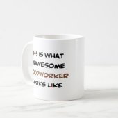 houtbewerker, geweldig koffiemok (Voorkant links)