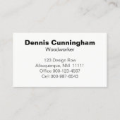 Houtbewerker Handel Verweerde  Grijze Houtlatten Visitekaartje (Achterkant)