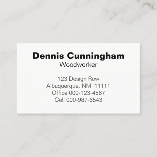 Houtbewerker Handel Verweerde  Grijze Houtlatten Visitekaartje (Achterkant)