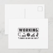 Houtbewerker Houtbewerking Grappig geschenk idee Briefkaart (Voorkant / Achterkant)