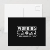 Houtbewerker Houtbewerking Houtgeschenk Idee Briefkaart (Voorkant / Achterkant)