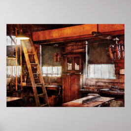 Houtbewerker - Oude Werkplaats Poster