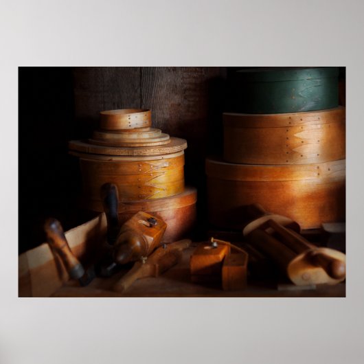 Houtbewerker - Shaker box winkel Poster (Voorkant)