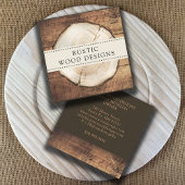 Houtbewerker Timmerman Rustiek Hout Visitekaartje