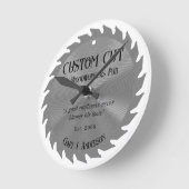 Houtbewerker timmerman zag Blade PubWall klok (Hoek)