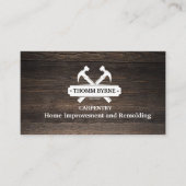 Houtbewerker / timmerwerktuigen Home Verbetering Visitekaartje (Voorkant)