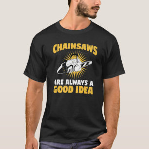 Houtbewerker Woodworking Chainzaag Premium T-shirt