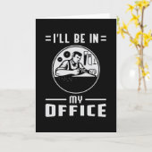 Houtbewerker Zag Houtbewerking Carpenter Gift Idee Kaart (Gele Bloem)