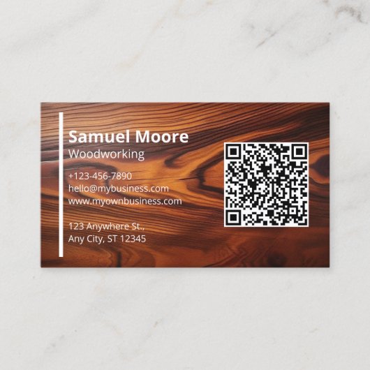 Houtbewerking Artisans Visitekaartje (Voorkant)