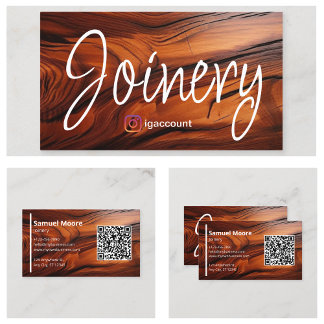 Houtbewerking Cocobolo hout Visitekaartje