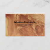 Houtbewerking Craftsman Wood Texture QR Code Visitekaartje (Voorkant)