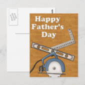 Houtbewerking/Gereedschap D1 - Happy Vaderdag Briefkaart (Voorkant / Achterkant)