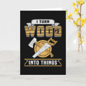 Houtbewerking Houtbewerker Houttimmerman Cadeau Id Kaart (Gele Bloem)