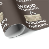Houtbewerking Houtbewerker Timmerman Cadeaupapier (Rol Hoek)