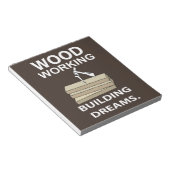 Houtbewerking Houtbewerker Timmerman Houtbewerking Notitieblok (Schuin)