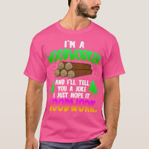 Houtbewerking in een houtbewerker t-shirt