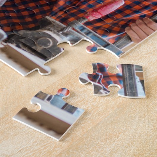 Houtbewerking LegpuzzelsI Father&Son bij Workshop Legpuzzel (Zijkant)