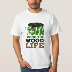 Houtbewerking Leven het Hout Leven Carpentry Pun T-shirt