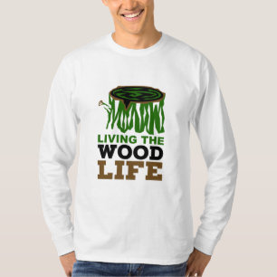 Houtbewerking Leven het Hout Leven Carpentry Pun T-shirt
