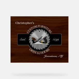 Houtbewerking Meubels Carpenter Acryl teken Bord