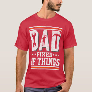 Houtbewerking Papa Reparateur Vader Carpenter grap T-shirt