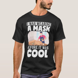 Houtbewerking Papa Vader Timmerman Ik Droeg Een M T-shirt