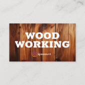 Houtbewerking Professionele houtzagerij Carpenters Visitekaartje (Achterkant)