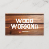 Houtbewerking Professionele zagerij Handymen Visitekaartje (Achterkant)