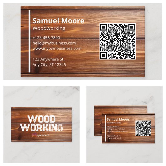 Houtbewerking Professionele zagerij Handymen Visitekaartje