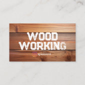 Houtbewerking Professionele zagerij Visitekaartje (Achterkant)
