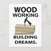 Houtbewerking Timmerman Houtbewerker Briefkaart (Voorkant)
