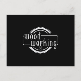 Houtbewerking Timmerman Houtbewerker Hout Bos Gift Briefkaart