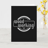 Houtbewerking Timmerman Houtbewerker Hout Bos Gift Kaart (Gele Bloem)