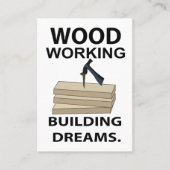 houtbewerking-timmermanswerk visitekaartje (Voorkant)