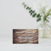 Houtbewerking Timmerwerk Houtnerf Visitekaartje (Staand voorkant)