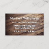 Houtbewerking Timmerwerk Houtnerf Visitekaartje (Voorkant)