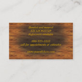 houtbewerking visitekaartje (Achterkant)