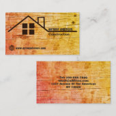 houtbewerkingscarpentry visitekaartje (Voorkant / Achterkant)