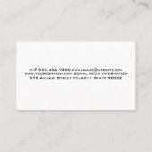 houtbewerkingsgereedschap visitekaartje (Achterkant)