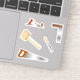 Houtbewerkingsgereedschapskist Carpentry Sticker