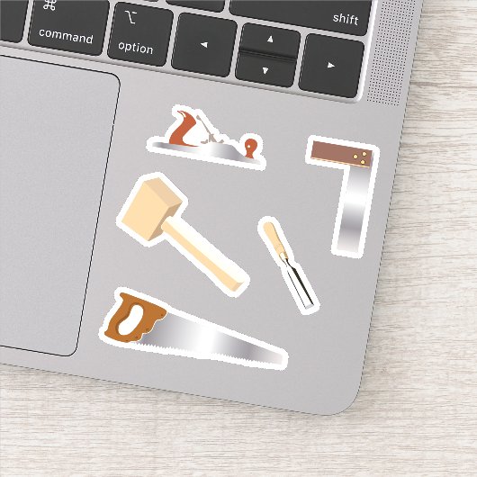 Houtbewerkingsgereedschapskist Carpentry Sticker (Detail)