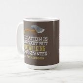 Houtbewerkingsleraar Funny Gift Shop Klas Koffiemok (Voorkant links)