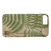 houtbladeren van de franse botanische drukkerij Case-Mate iPhone case (Achterkant (Horizontaal))