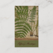 houtbladeren van de franse botanische drukkerij visitekaartje (Voorkant)