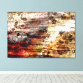  houtbloem Abstract art. 2 Canvas Afdruk (Insitu (Houten vloer))