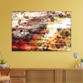  houtbloem Abstract art. 2 Canvas Afdruk (Insitu (Woonkamer))