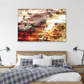  houtbloem Abstract art. 2 Canvas Afdruk (Insitu (Slaapkamer))